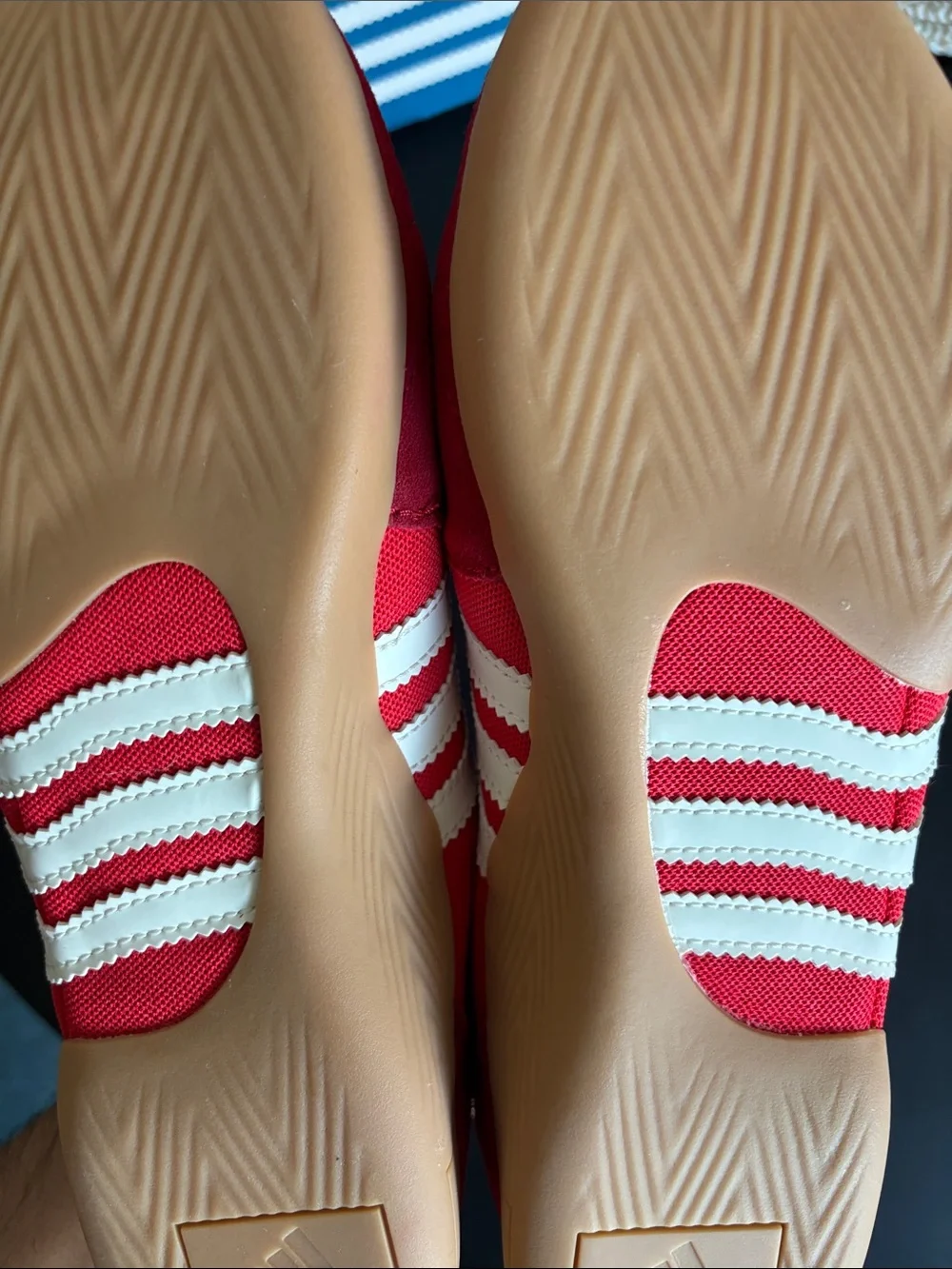 adidas Para Bad Bunny Red and White Low-Profile Sneakers - Picture 7 of 9